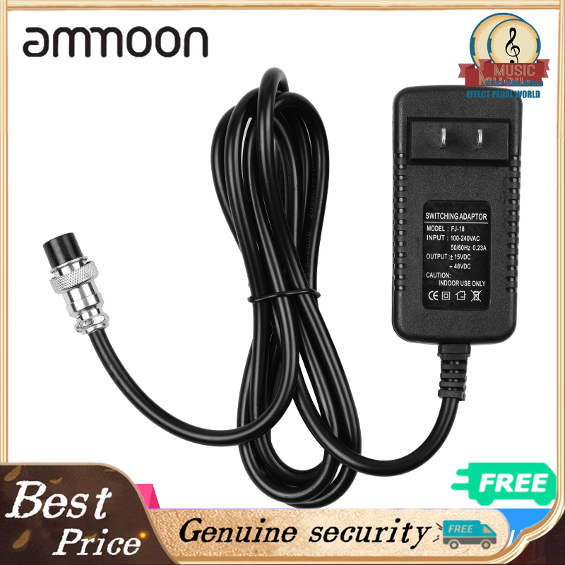 Universal mixing console mixer power supply ac adapter us plug 15v 230ma 4-pin round connector