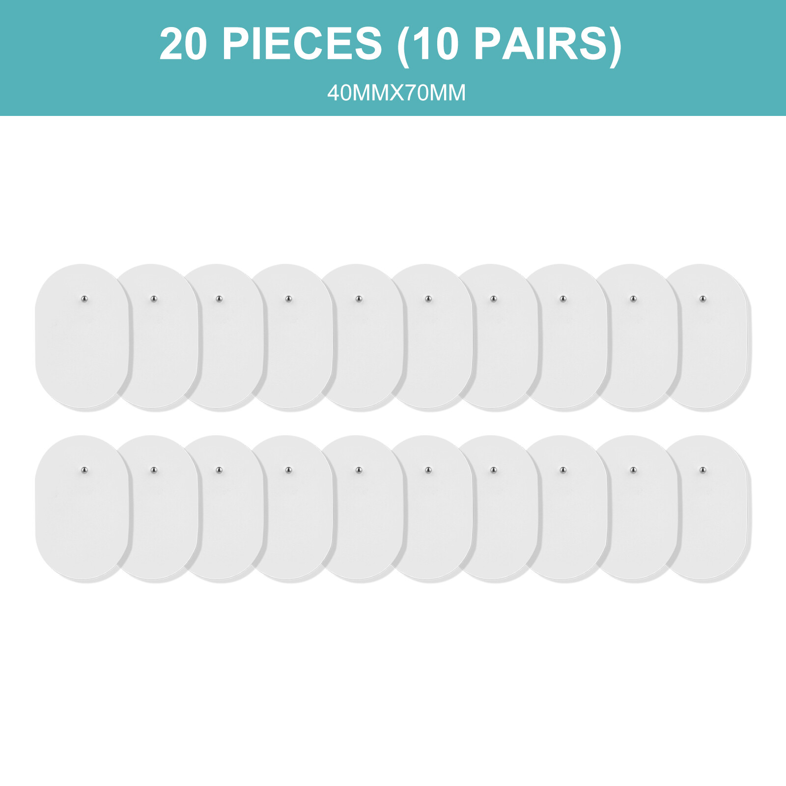 Cammuo EMS Electrode Massager Replacement Pad for Acupuncture Therapy Body Massager