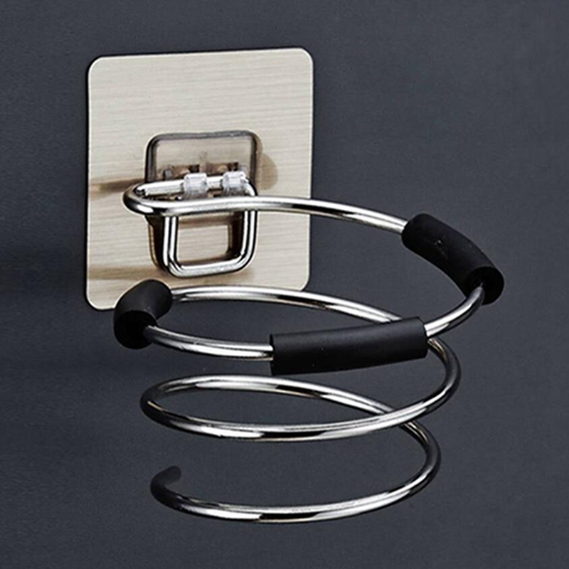 Stainless Steel Hair Dryer Holder Hair Dryer Rack Rack Shelf Bathroom Accessories