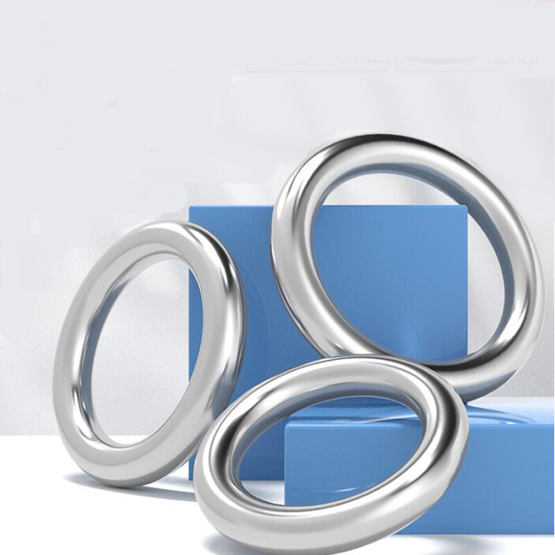 304 Stainless Steel Seamless Ring O-ring Lifting Ring Solid Seamless Steel Ring Connecting Ring Steel Ring M8 M10 M12 M14 M16