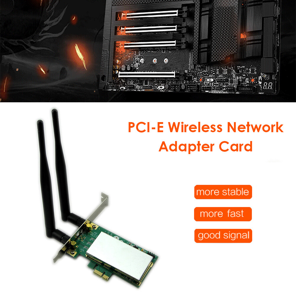Wireless Network Card WiFi Mini PCI Express to Desktop PCIe Adapter Card