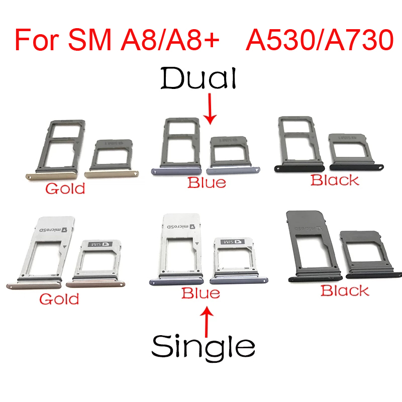 [SIM card holder for Samsung Galaxy A8 plus 2018 A530 A730,SIM Card Tray Holder For Samsung Galaxy A8 Plus 2018 A530 A730,]
