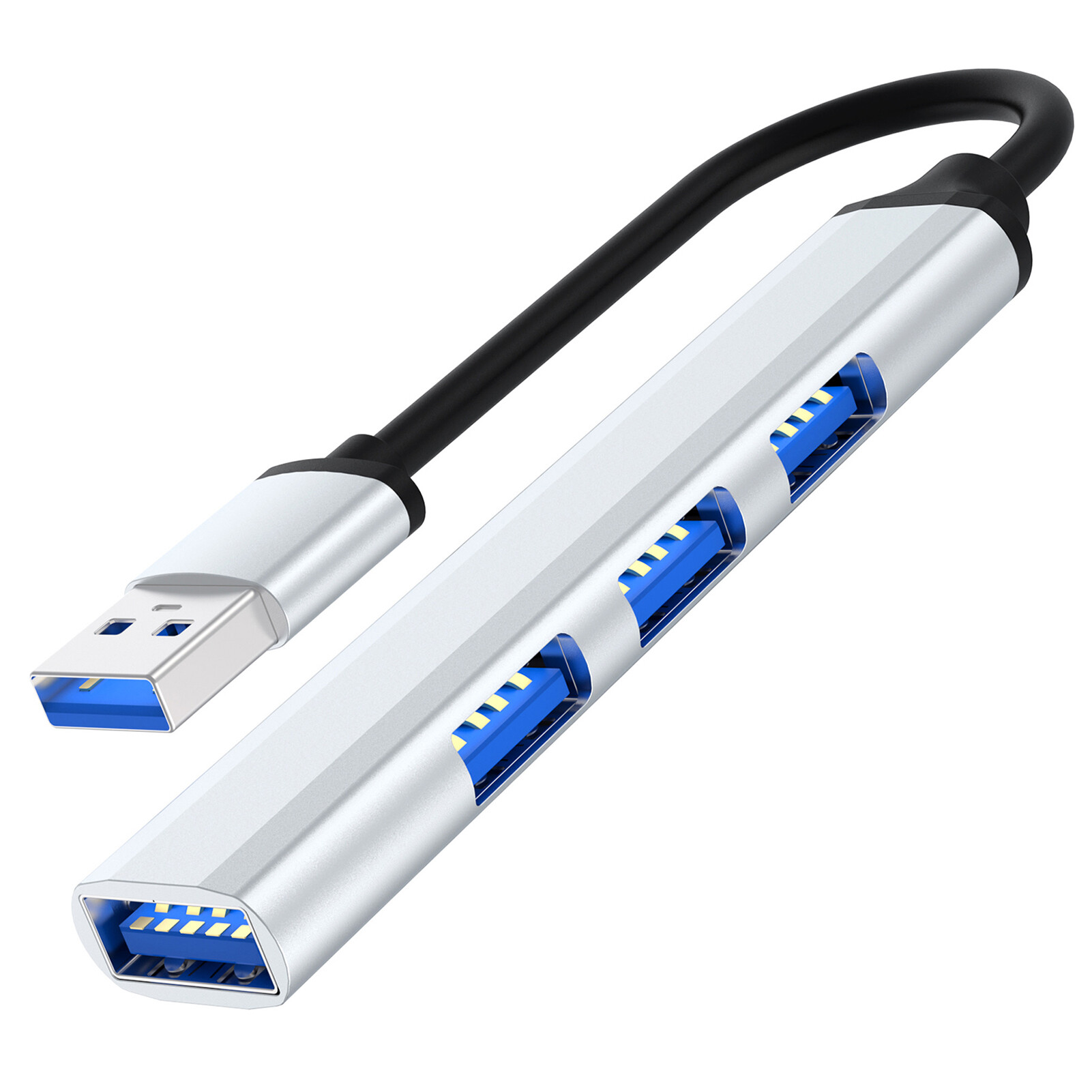 Docking station 4 ports high speed portable usb 2.0/3.0 5gbps usb hub splitter expander for computer