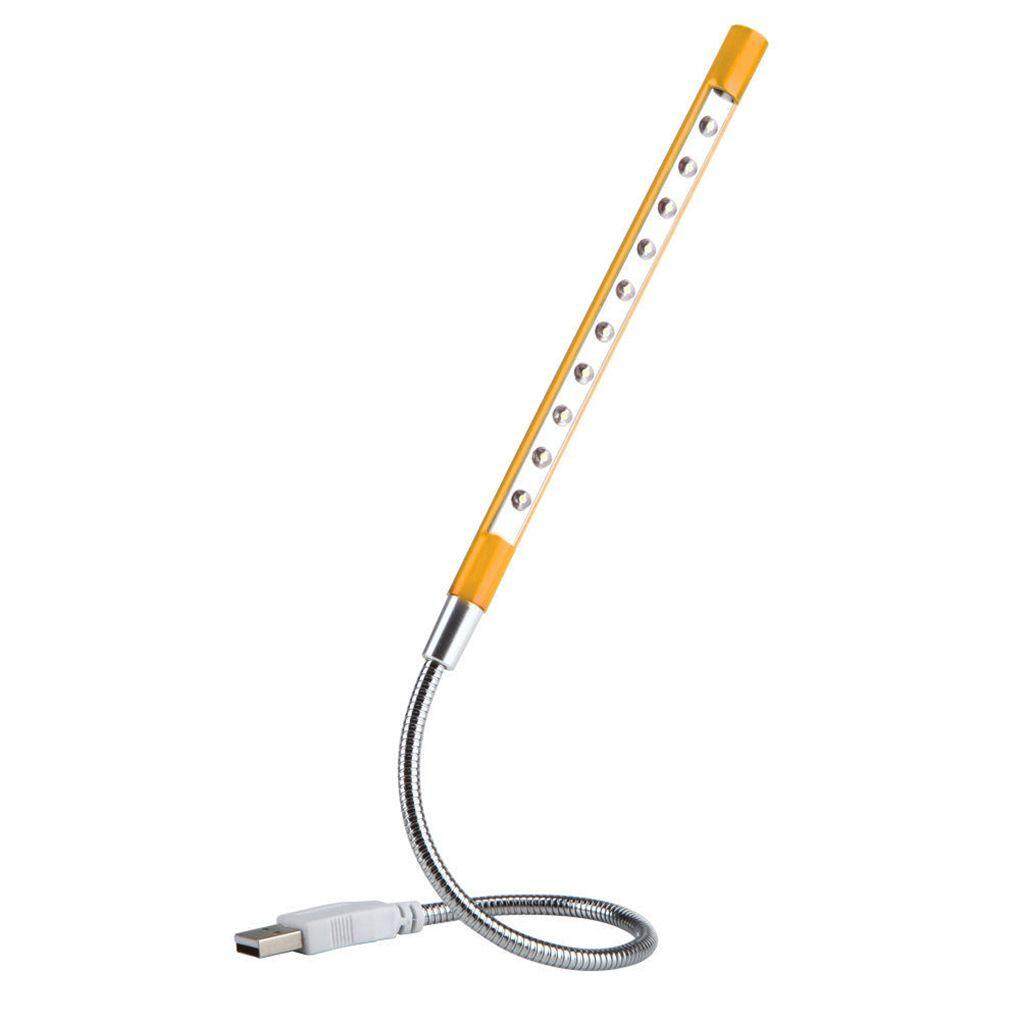 10 LED Keyboard USB Lampu Malam Fleksibel Lampu Pengganti untuk Kantong Detail Colokan Laptop