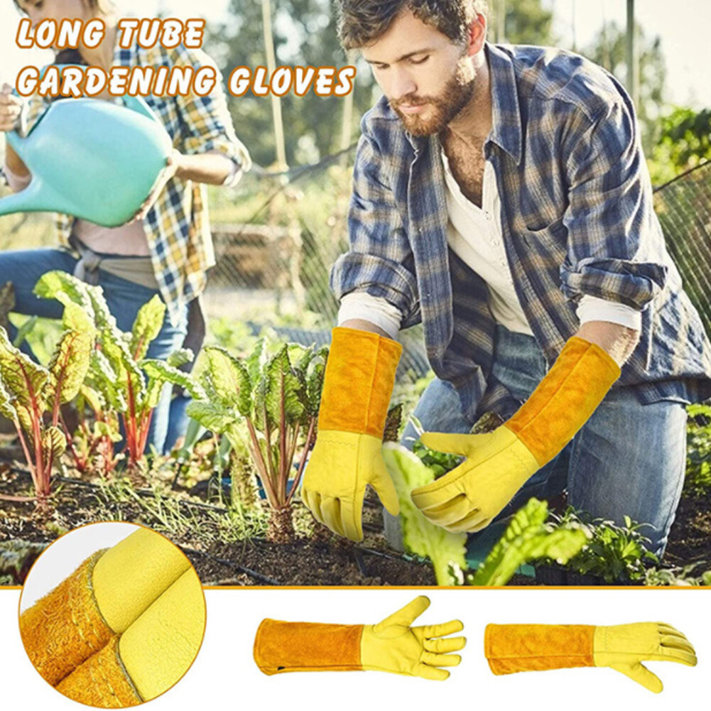 Găng tay lao động, găng tay làm vườn, găng tay da, chuyên nghiệp, xương rồng, hoa hồng, cắt tỉa, chống mài mòn, găng tay dài tay, găng tay làm vườn, chống đâm thủng an toàn, nam nữ