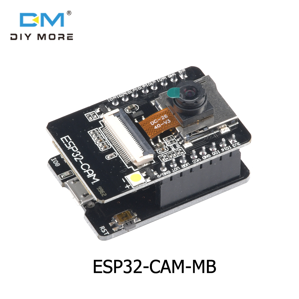 diymore ESP32-CAM-MB WIFI Bluetooth Ban phát triển Mô-đun camera OV2640 Hỗ trợ tải xuống bằng tay và tự động Giao diện USB MICRO Cổng nối tiếp Mô-đun camera OV2640 CH340G+Cột ăng-ten 2.4G+Cáp chuyển đổi IPX ESP-32S ESP-WROOM-32U ESP-WROOM-32D