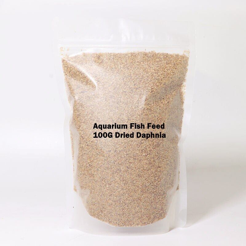 1 100G Dry Daphnia Guppy Fish Food Natural Small Tropical Aquarium Fish Feed Dried Daphnia Guppy Food For Fish Tank Pure Natural