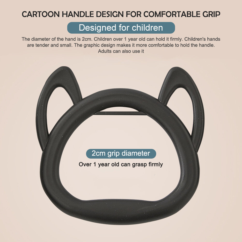 1Meter/2Meter Kids Gym Lifting Ring Adjustable Strap Pull Up Strength Training Equipment
