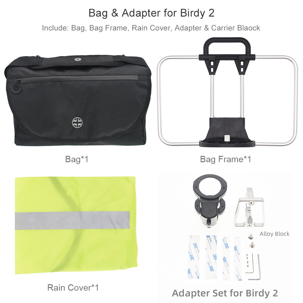 TWTOPSE Bike S Bag with Carrier Block Adapter For Birdy P40