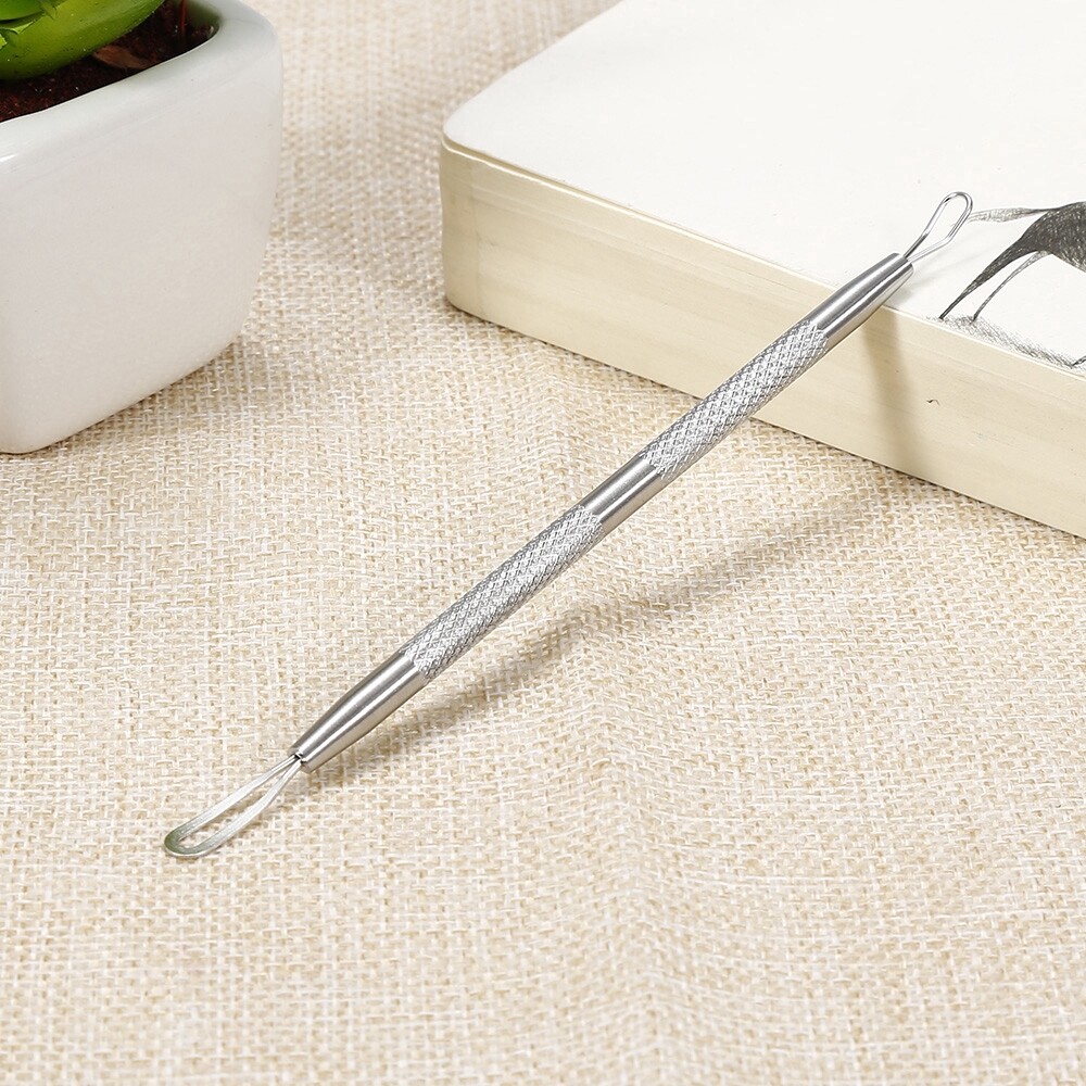 Dụng Cụ Nặn Mụn Bằng Thép Không Gỉ Kim Nặn Mụn Đầu Đen