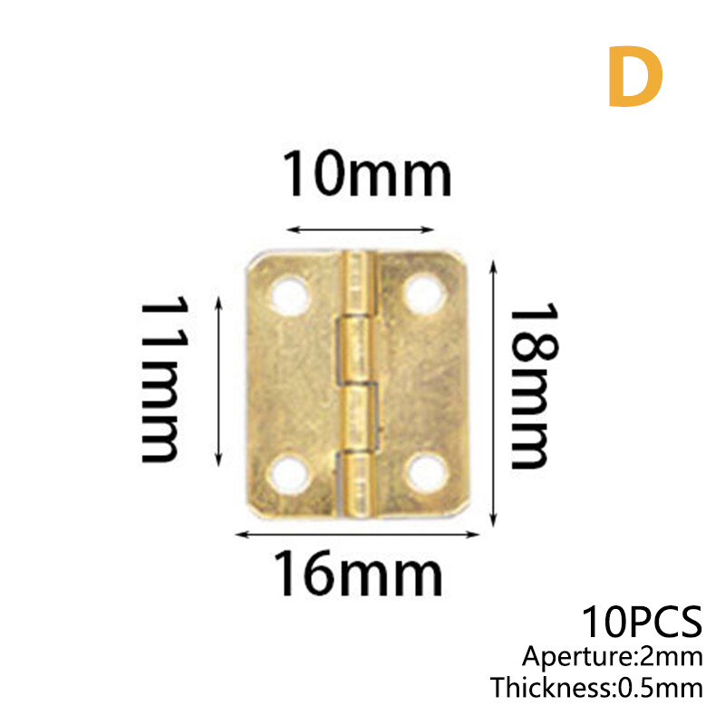 10 chiếc bản lề kim loại mini bản lề cửa retro bản lề có ốc vít bản lề đồ nội thất