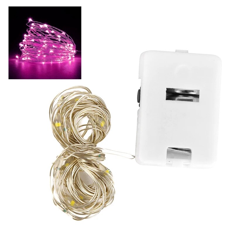 1/2M Multicolor Waterproof LED Starry Light String Led Christmas Fairy Lights Flashing Copper Battery Powered Gift Box String Lights
