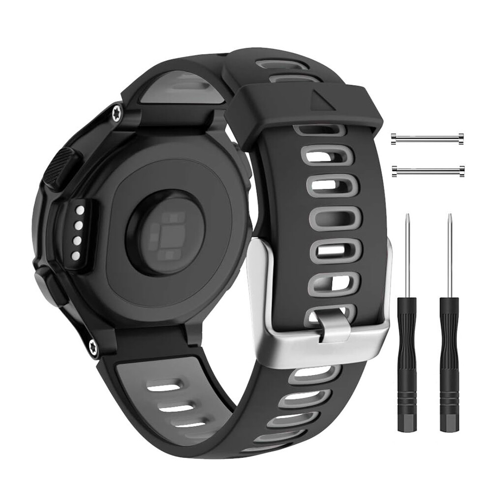 Compatible for Garmin Forerunner 735XT Straps, Soft Silicone Replacement Watch Bands for Garmin Forerunner 230/235/ 620/630/ 735XT Smart Watch