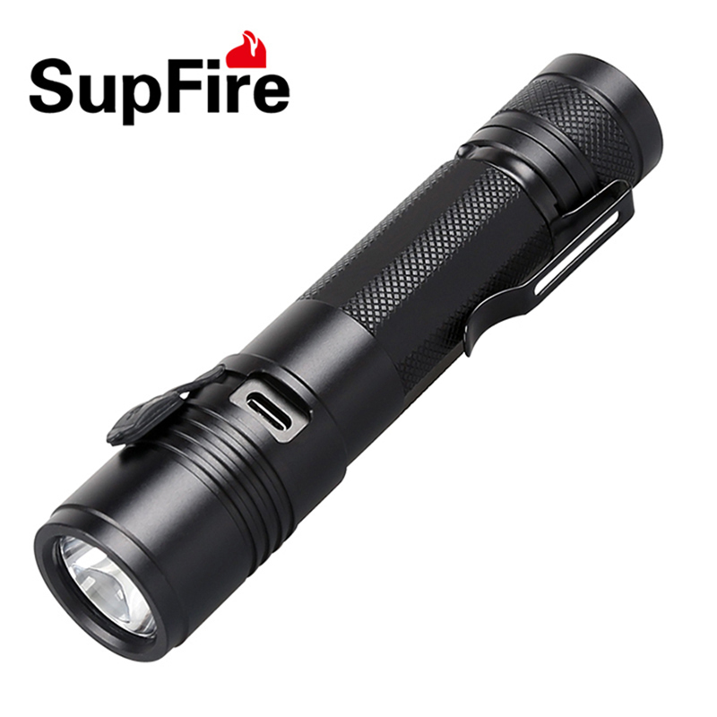 Supfire Đèn Pin Mini Linterna LED A5 Torch Lanterna 800lm USB Đèn Flash Ánh Sáng Cho Fenix Sofirn Nitecore Nicron Convoy S2 S3 S045