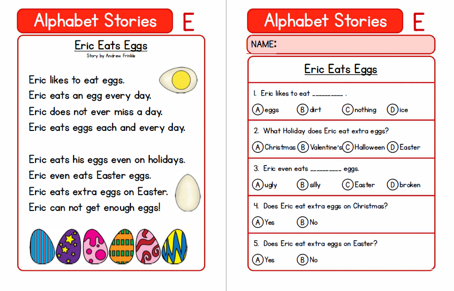 洋書 ALPHABET STORIES alphabet-stories-comprehension