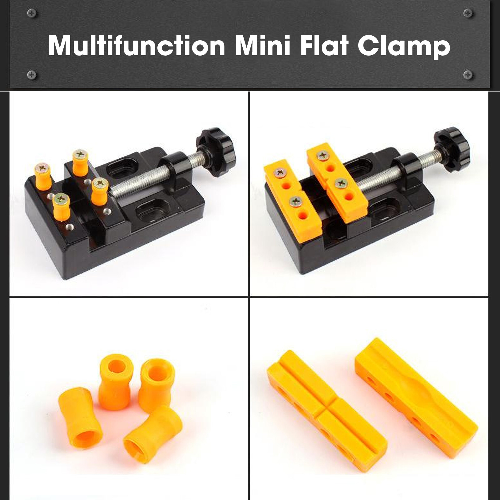 KKmoon Mini Flat Clamp 57mm Flat Bench Vise Multifunction Bench Clamp Mini Drill Press Vice Tool for DIY Woodworking Sculpture Craft Carving
