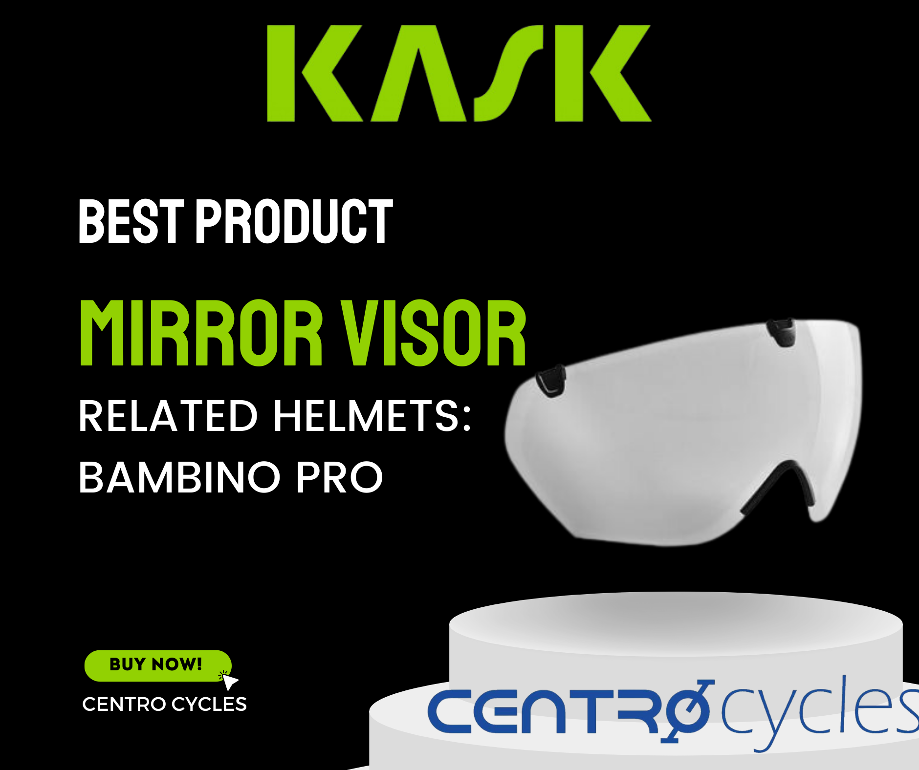 Kask best sale bambino visor