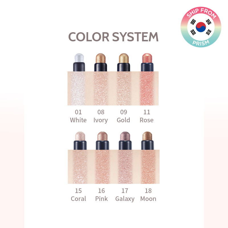 Etude House Phấn Mắt Dạng Thỏi 8 Màu Lấp Lánh Từ Lăng Kính