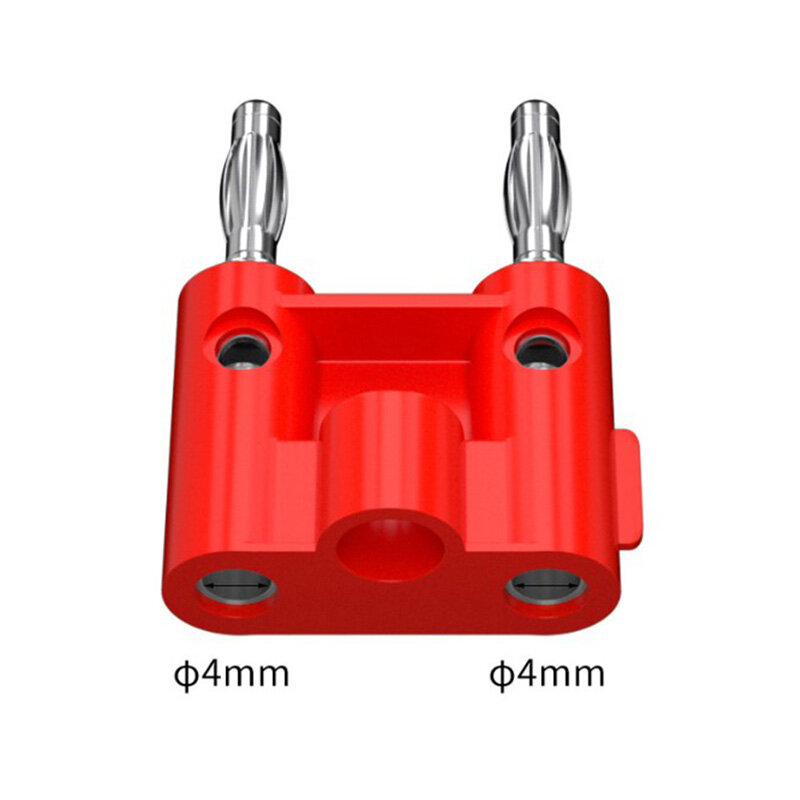wuyangmin Double Row 4mm Banana Plug Connector Speaker Amplifier Plug Jack Adapter