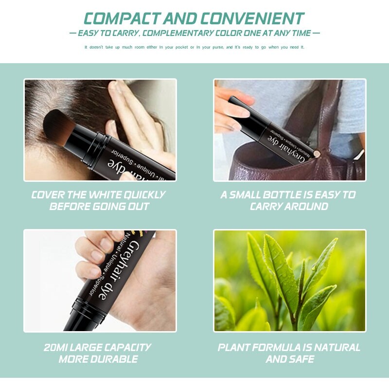 Bút Nhuộm Phủ Che Tóc Bạc SEVICH Đen Nâu Nhuộm Tóc