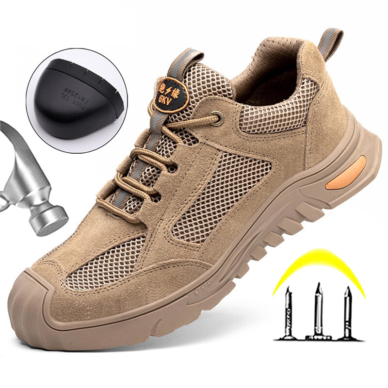 Insulated 6KV Male Electrician Shoes, Anti Impact Anti Puncture Work