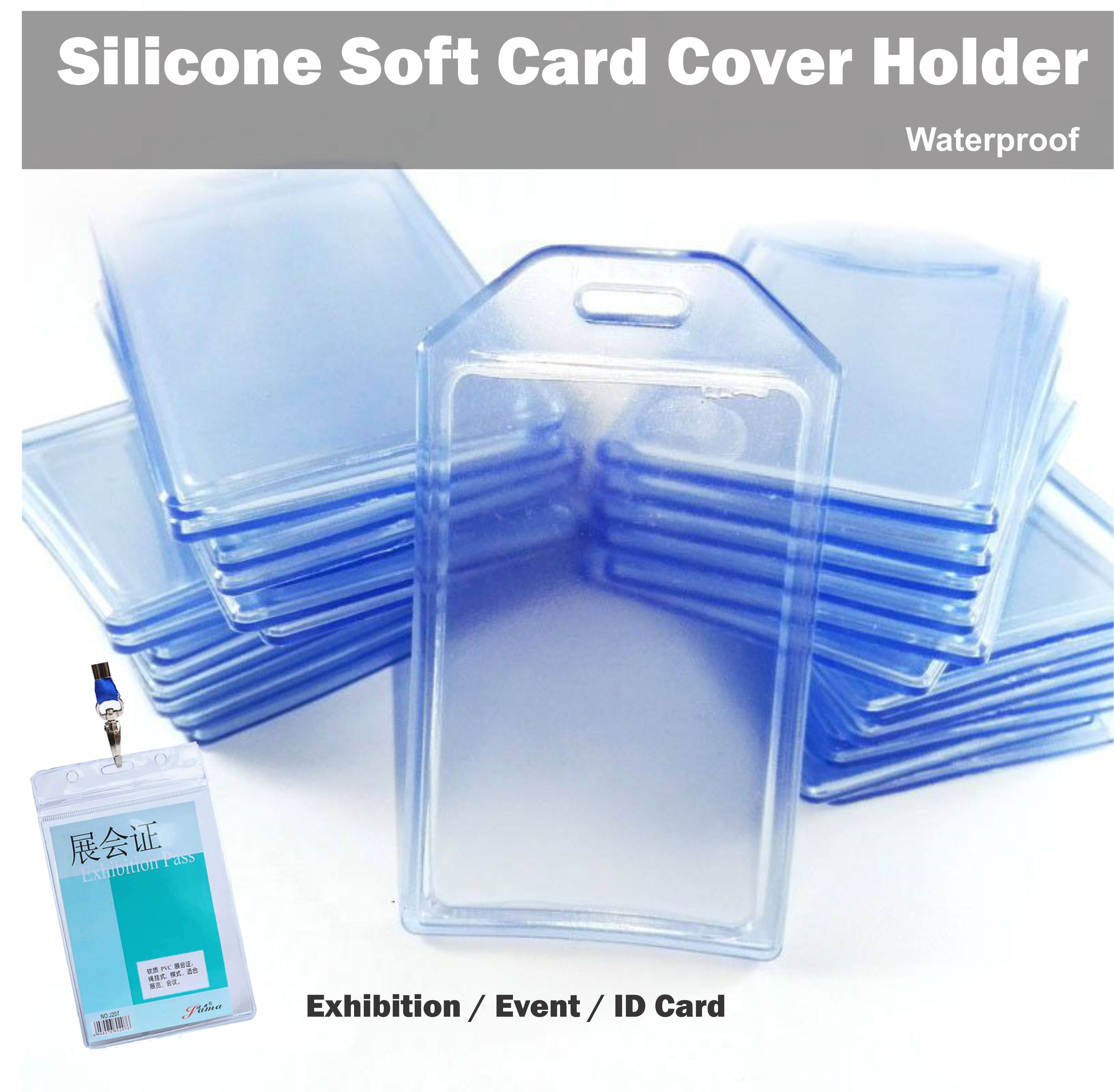 VC Art ID Card Holder Exhibition Pass Silicone Soft Holder Waterproof