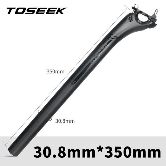 TOSEEK Carbon Seatpost 27.2/30.8/31.6mm Matte Black MTB/Road mountain Bike seat post Length 27.2/30.8/31.6x350/400mm bicycle parts