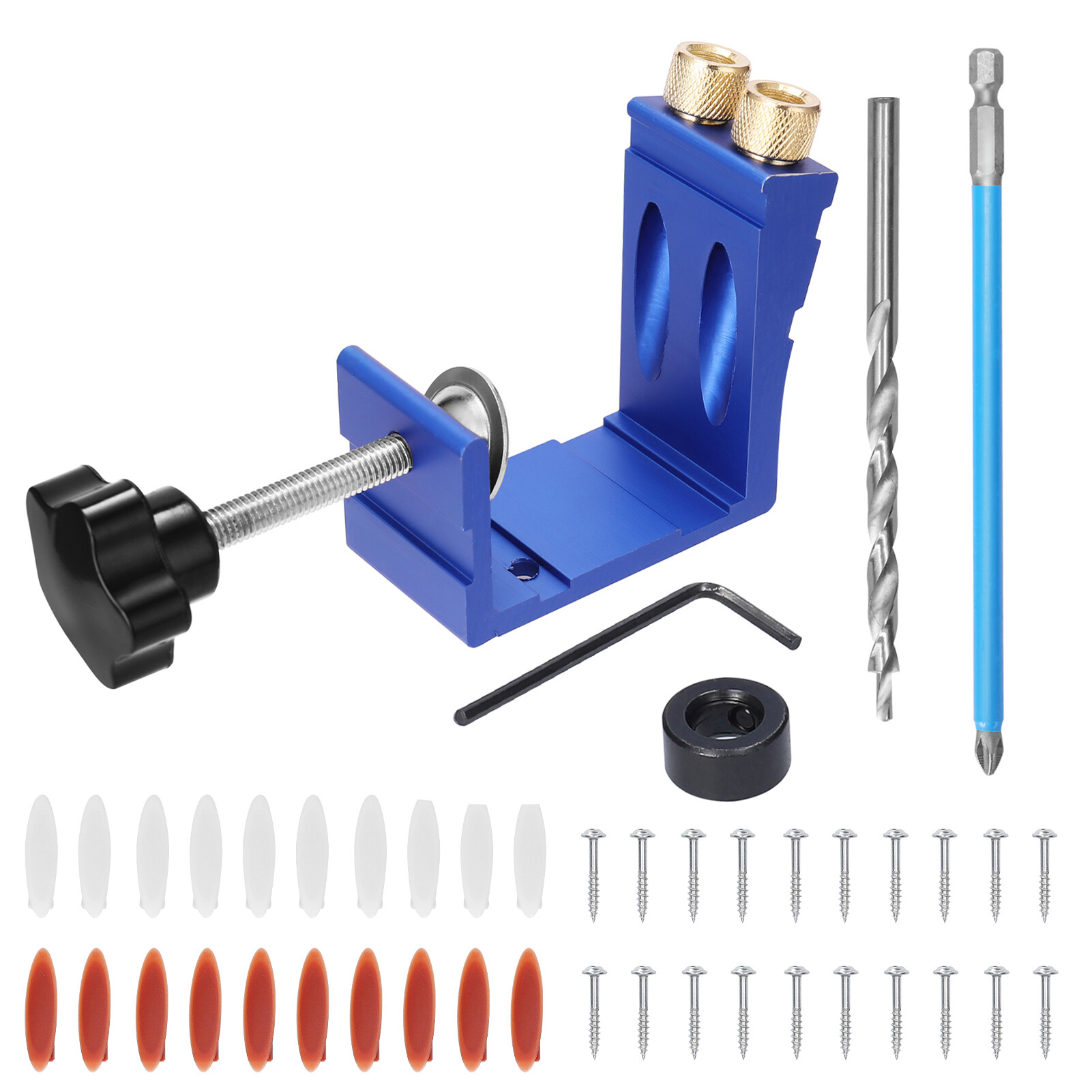 NANWEI Woodworking Oblique Hole Locator 15 ° Drilling Positioner Inclined Hole Digging Hole Opener Drill Locator Making Furniture Accessories Woodworking Tool