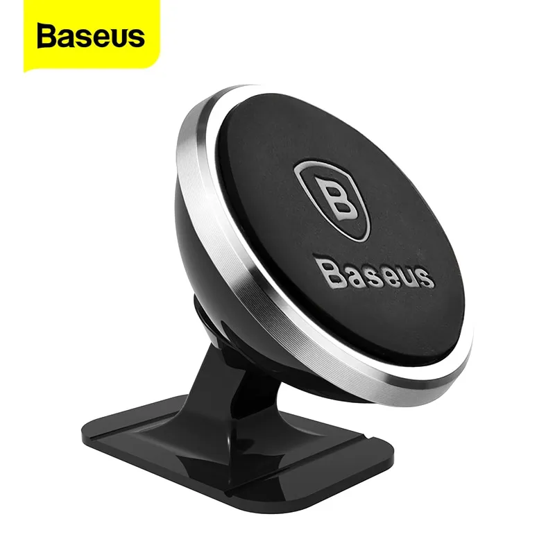 Baseus ที่วางโทรศัพท์ในรถยนต์แบบแม่เหล็ก,ขาตั้งโทรศัพท์มือถือแบบแม่เหล็กหมุนได้360องศาสำหรับ iPhone Samsung Huawei Xiaomi Oppo Vivo Realme
