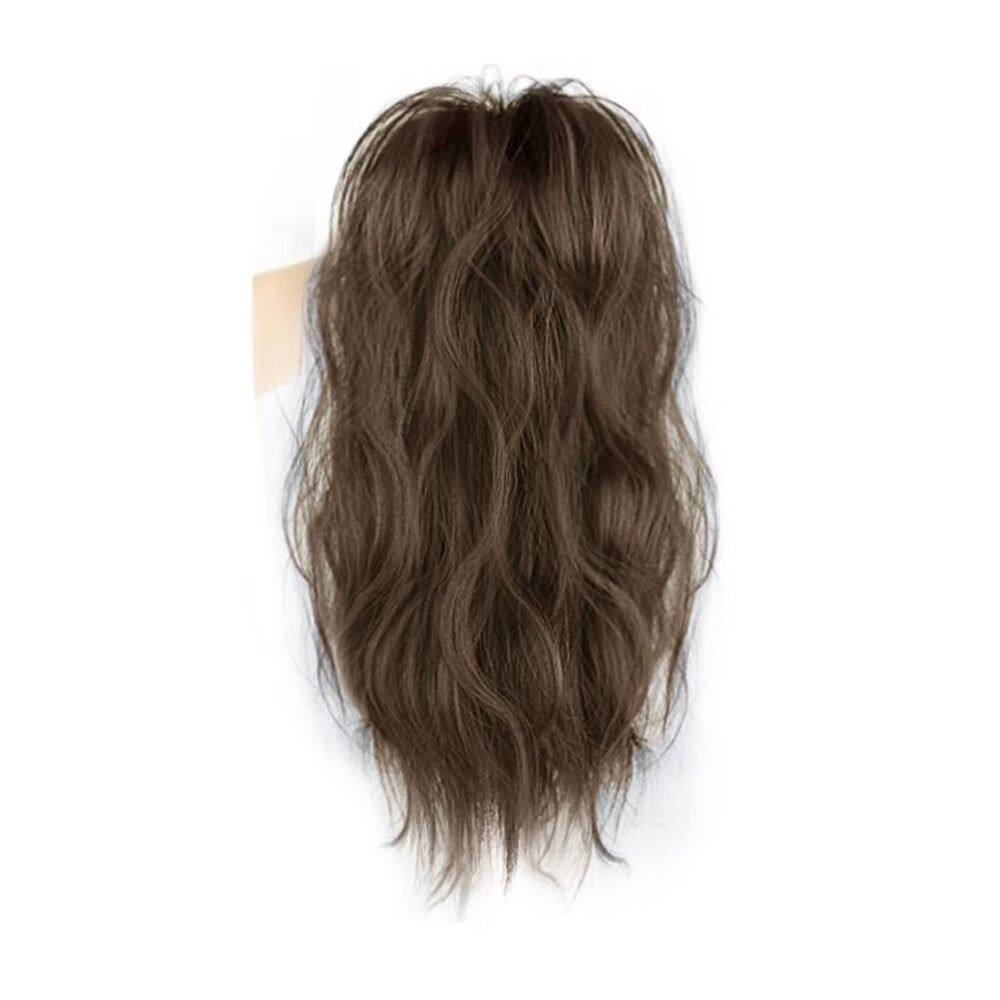 GUAIP Fasion Invisible Black Synthetic Brown Hair Extension Curly Short Wavy Ponytail Ponytail Wig Pony Tail Hairpiece Claw Clip Ponytail