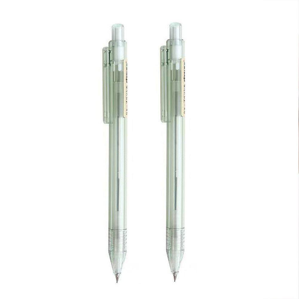 MMLUCK Student 2Pcs Stationery School Office Drawing Writing 0.5 mm Automatic Pencil Drafting Pencils Sketching Pencils Translucent Automatic Pencil