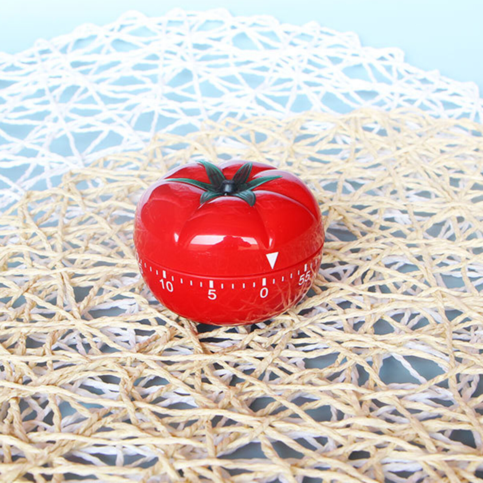 rego001 Tomato Shaped Kitchen Timer Decorative Kitchen Timer Kitchen Timer Cute Tomato Shape 1-60 Minute Countdown Mechanical Alarm Clock for Cooking Baking and More