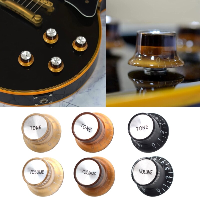 Volume Tone Electric Guitar Speed ​​Control Knob Potentiometer Knobs for LP SG