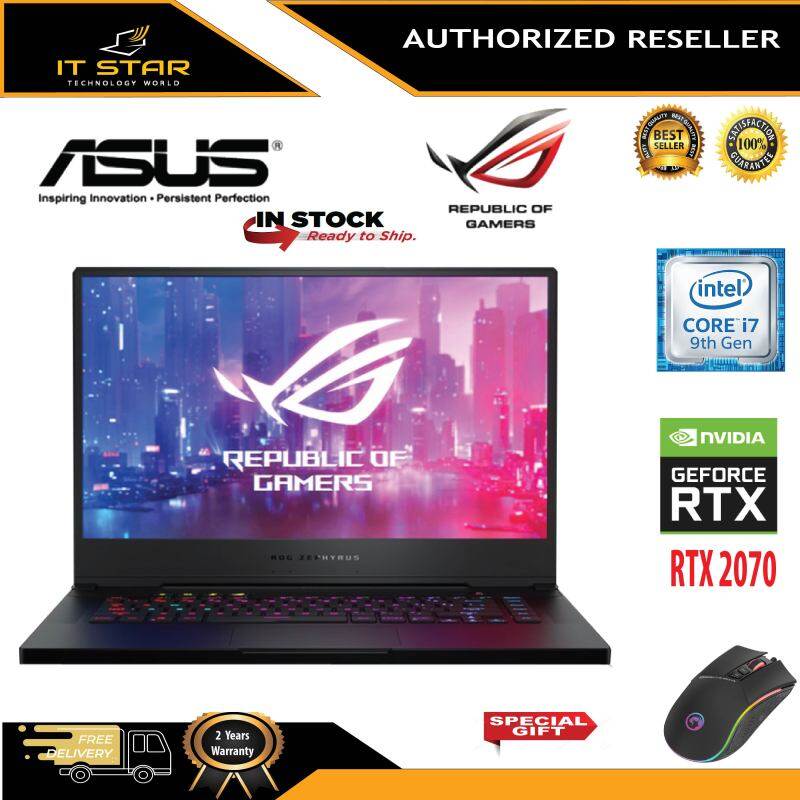 Asus ROG Zephyrus S GX502G-WAZ128T 15.6 FHD 240Hz IPS Gaming Laptop ( I7-9750H, 16GB, 512GB, RTX 2070 8GB, W10 ) Malaysia
