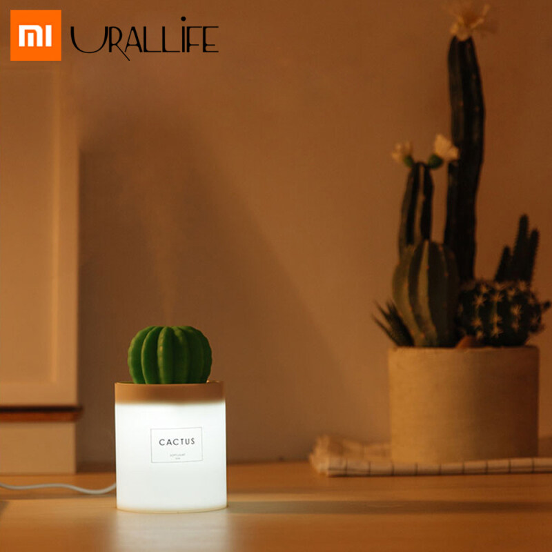 XIAOMI 3life 280ML Cactus USB Mini Humidifier Ultrasonic Aromatherapy Car Humidifier Air Diffuser Mist Maker for Home Office With Night Light