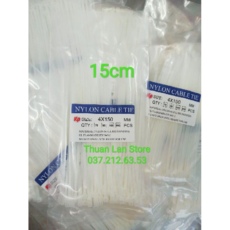 Túi 100c dây rút nhựa dài 15cm