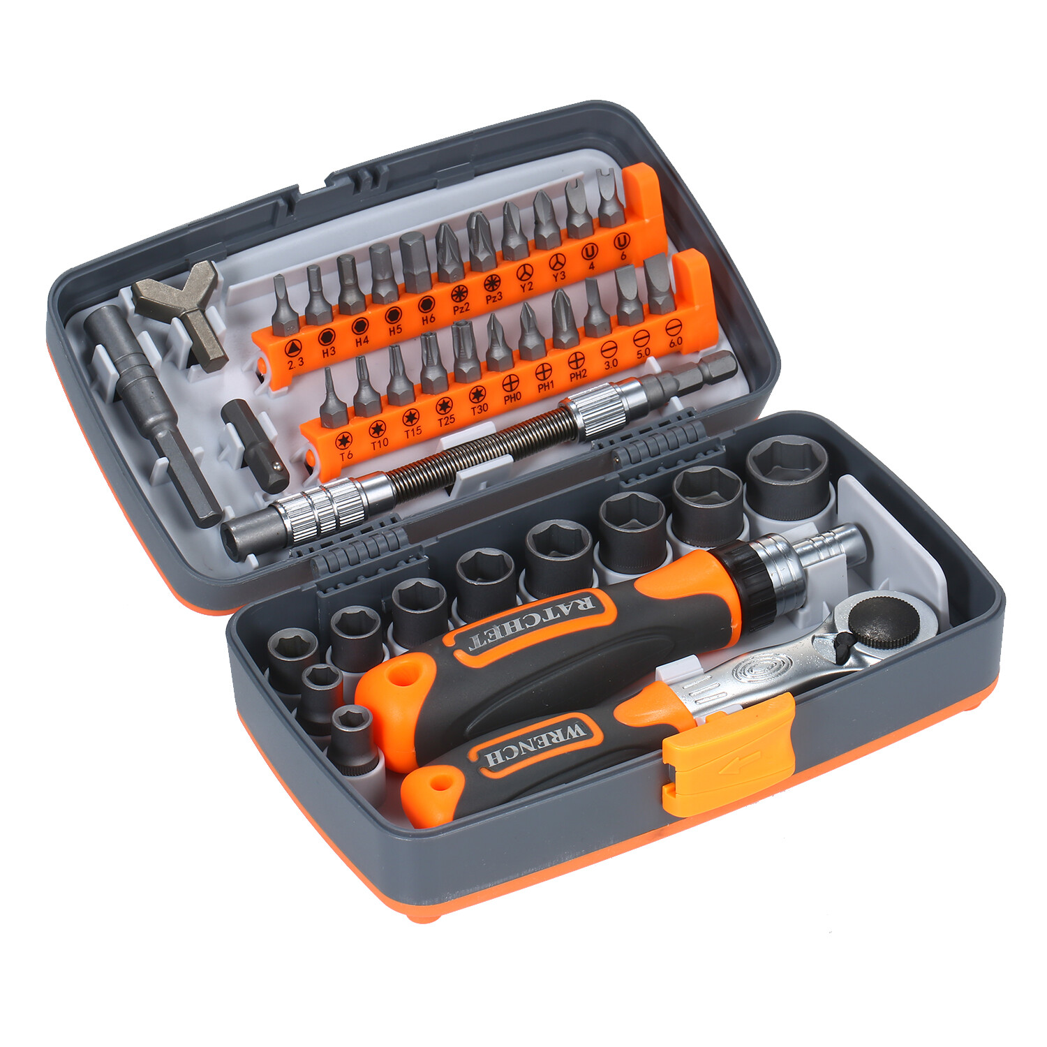 Bộ tua vít Ratchet chính xác 38PC Bộ tua vít từ tính Bộ dụng cụ sửa chữa điện tử Bộ dụng cụ sửa chữa với thanh mở rộng trục linh hoạt cho đồng hồ điện thoại máy tính xách tay và các thiết bị điện tử khác