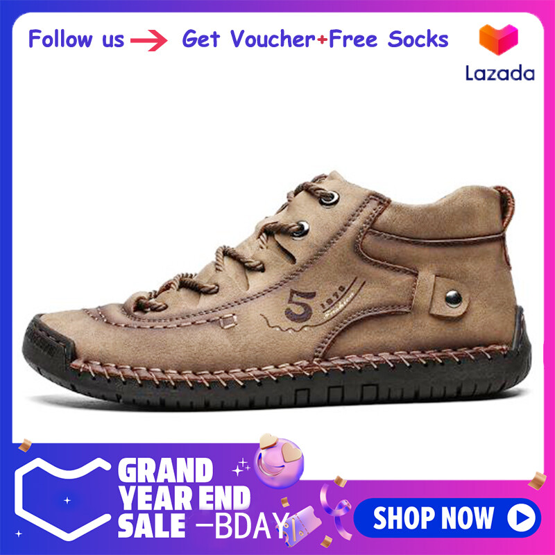 men's handmade vintage leather ankle boots