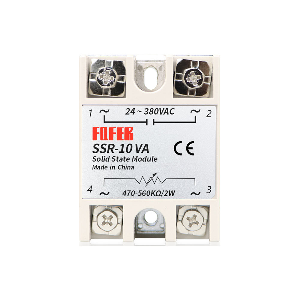 Ssr 10va 25va 40va 60va 80va 100va solid state relay voltage regulator 24-380vac output ssr-va single phase solid state relay
