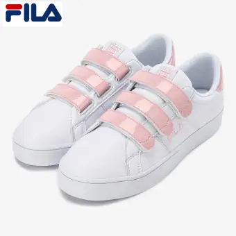 white and pink fila shoes