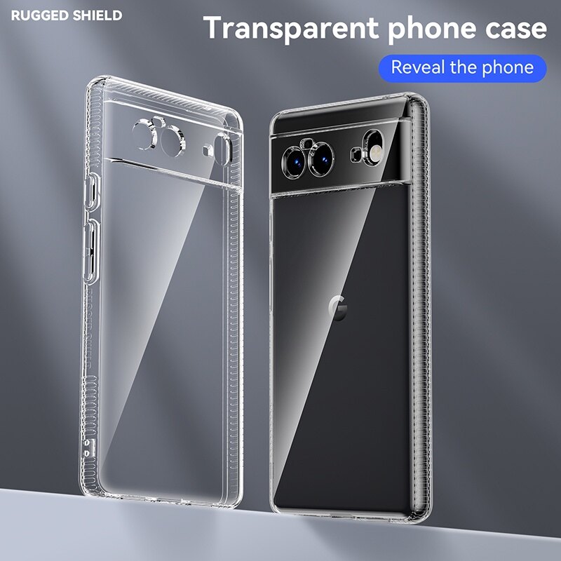 Shockproof Case For Google Pixel 6 Pro 5G 5A Airbags Bumper Concise Transparent Soft Silicone Cover For Pixel6 A Case Clear 2022
