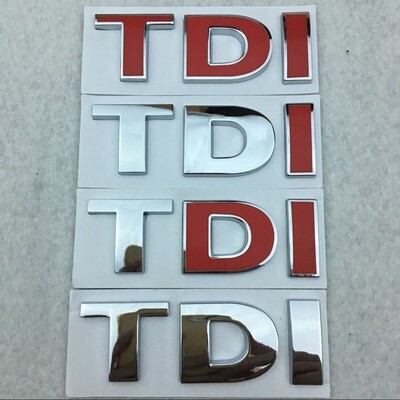 New upgrade New upgrade 1X New 3D Metal TDI Badge Emblem Decal Stickers ...