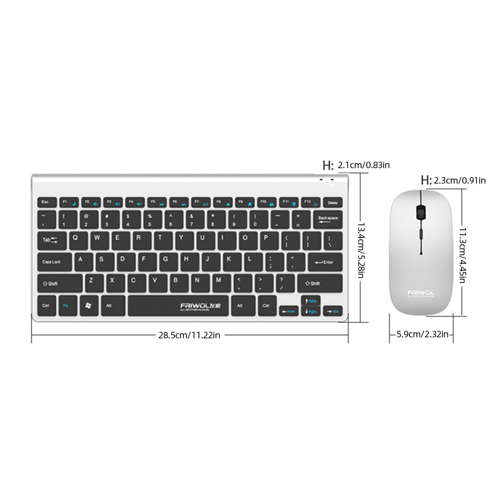 Combo Chuột phím Bàn phím bluetooth không dây Ba chế độ im lặng kích thước đầy đủ bàn phím cho máy tính xách tay máy tính xách tay Máy tính để bàn máy tính bảng