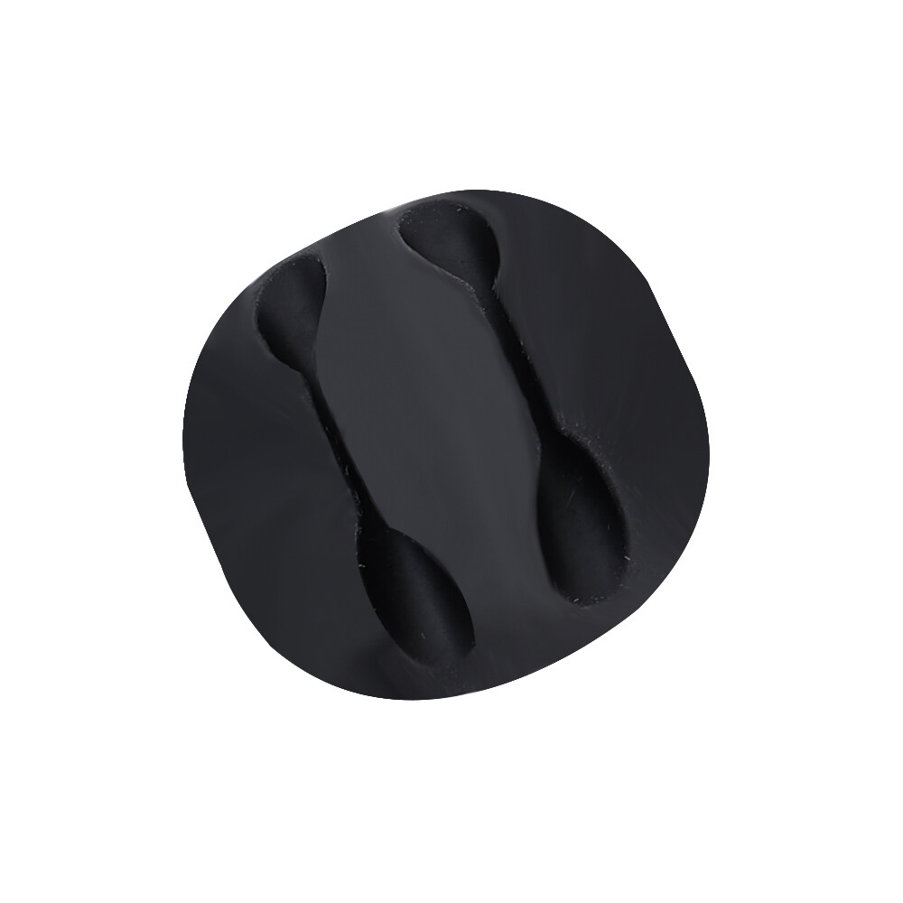 3Pcs Round Double Hole Silicone Cable Manager Portable Self-Adhesive Desktop Data Cable Fixture Home Multipurpose Wire Manager