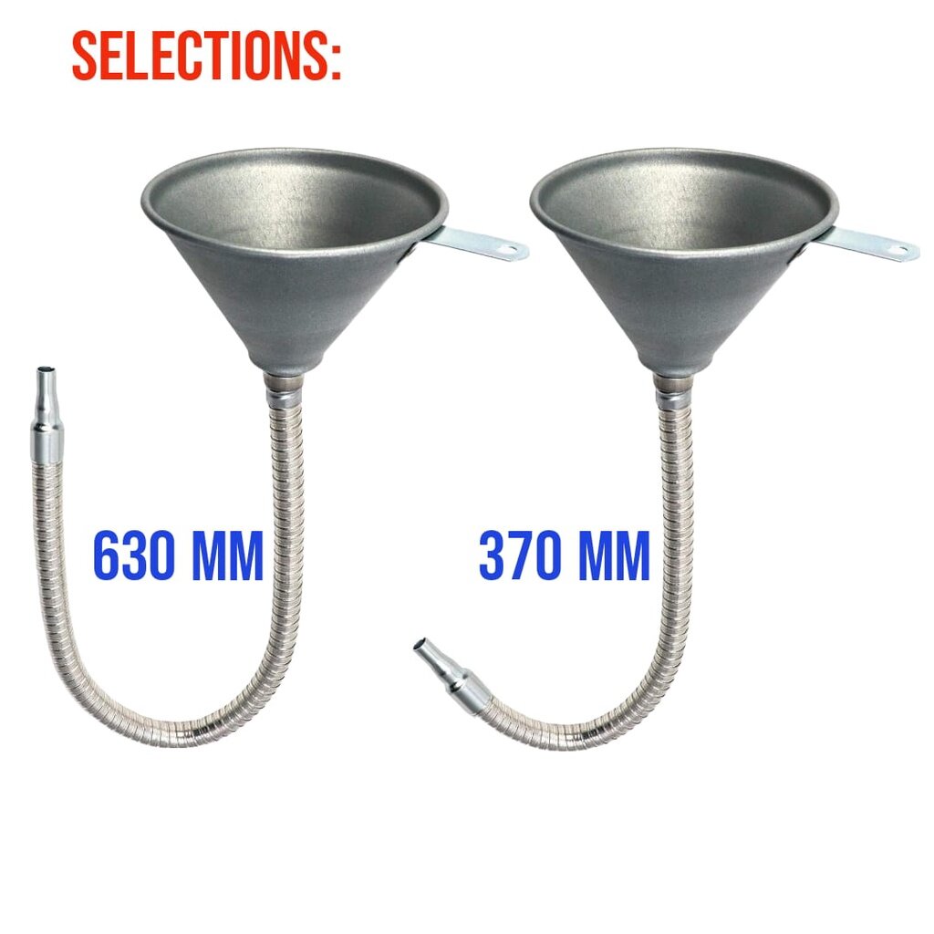 370MM 630MM Long Flexible Metal Funnel Car Truck Motorcycle Engine Oil Metal Filter Funnel Gas