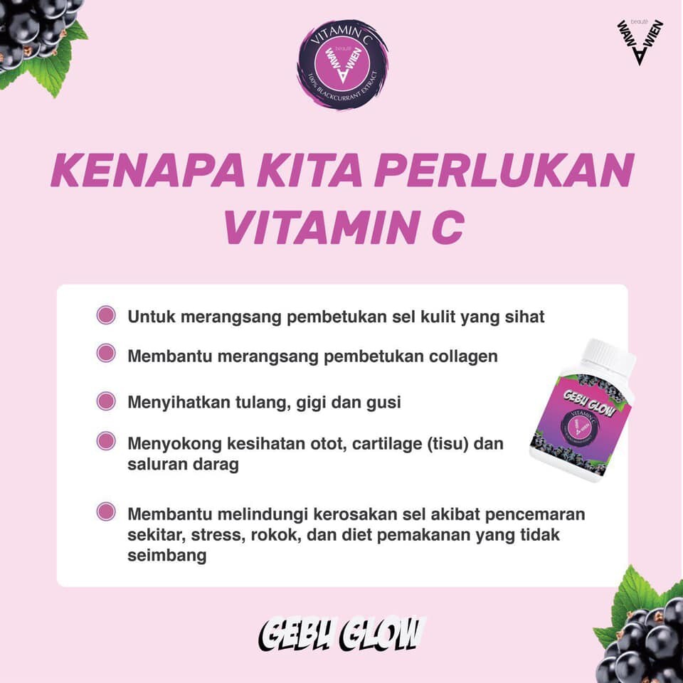 Gebu Glow Vitamin C By Wawawien Beaute Lazada
