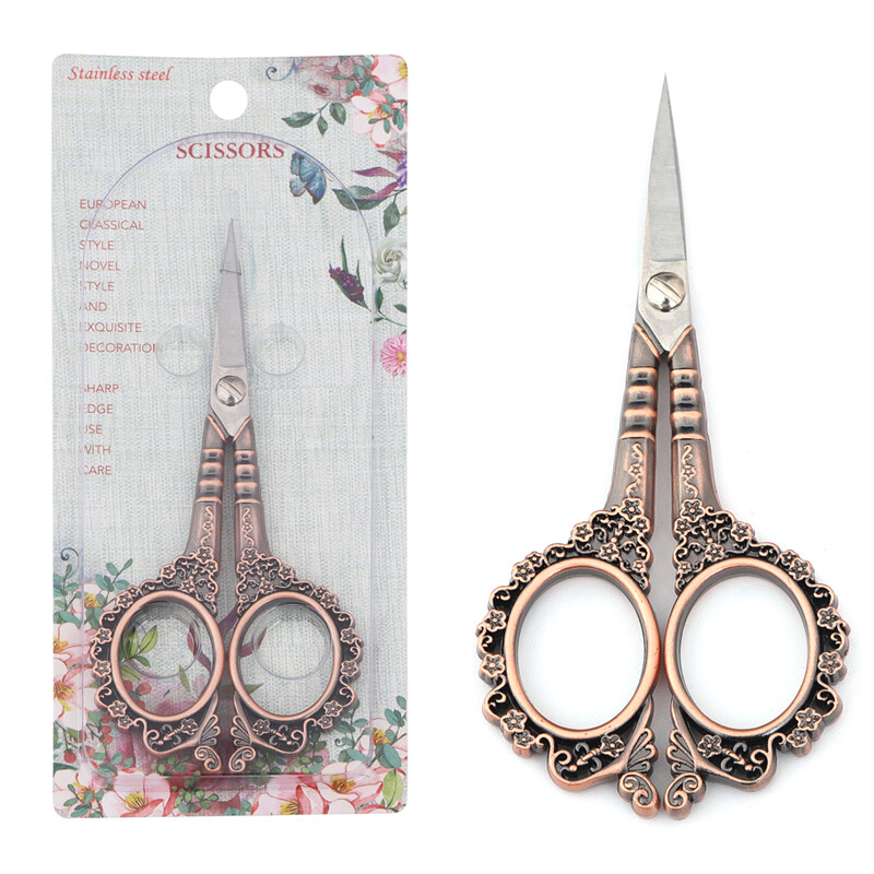 Stainless Steel Vintage Scissors Plum Blossom Style Sewing Fabric Cutter Embroidery Scissors Tailor Scissor Thread Scissor Tools For Sewing Shears