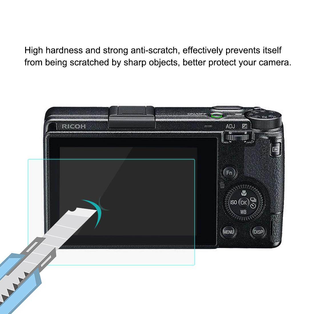 PULUZ 2.5D Curved Edge 9H Surface Hardness Tempered Dust-proof Explosion-proof Glass Screen Protector for Ricoh GR2 GR3
