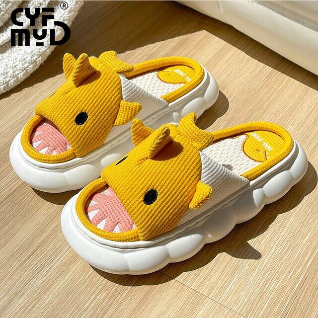 Shark Slippers Women Shoes 2022 New Knitting Design Shark Slide EVA