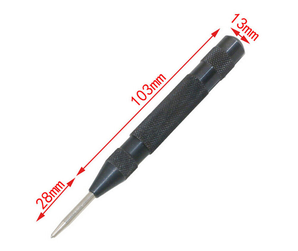 Heavy Duty Automatic Centre Punch Spring Load Metal Wood Press Dent Marker Tool